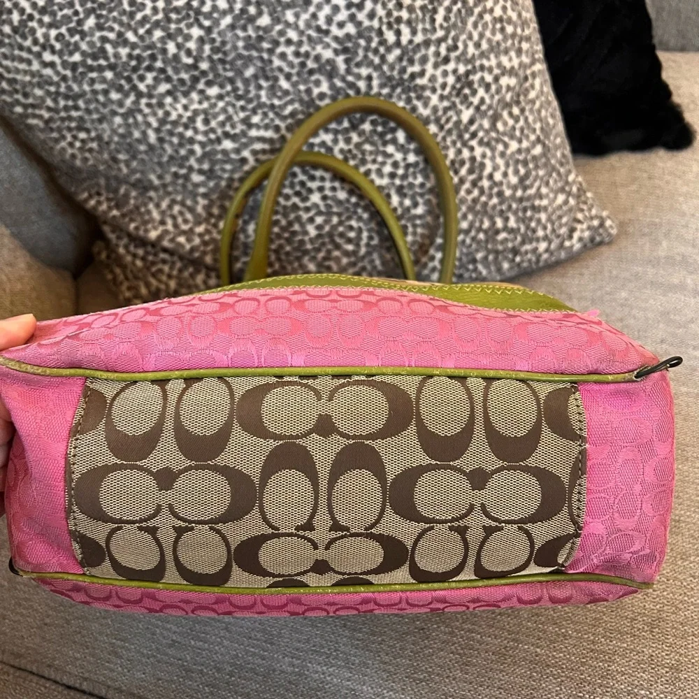 Coach Bleecker Patchwork Jacquard Leather Tote 14726 Rare Daisy Bag - Picture 7 of 13